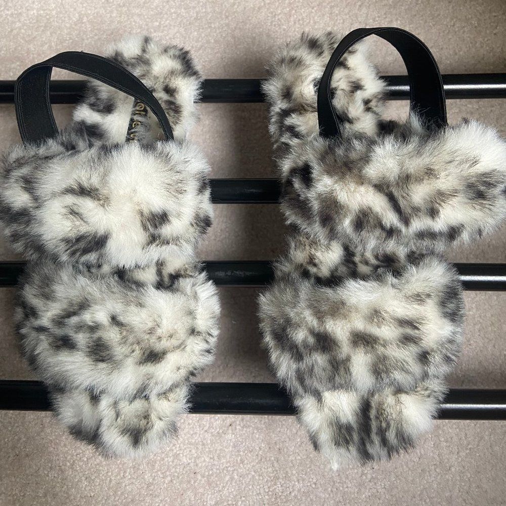 DOLCE VITA Women Pochy Slingback Plush Slippers - NEW NWOB